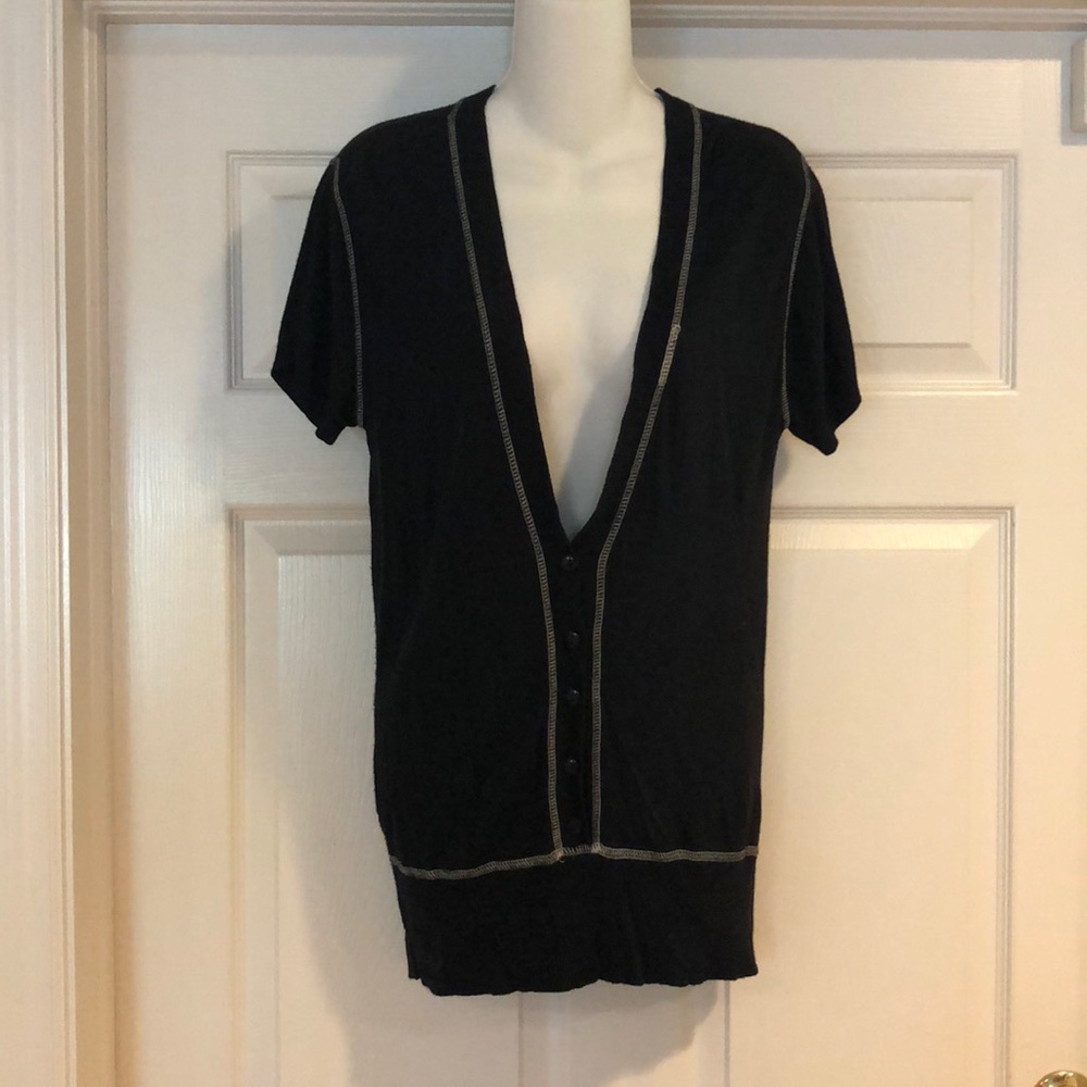 Classic Blues black with white stitching top